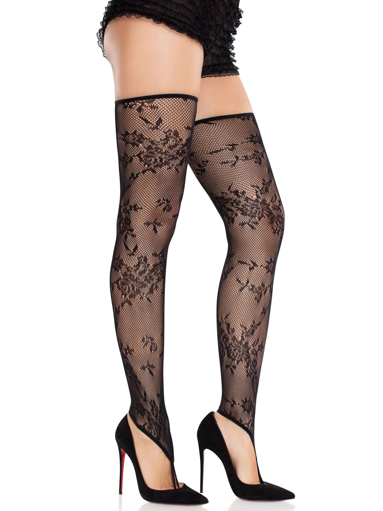 Zenya Toe Loop Footless Thigh Highs - Image 3
