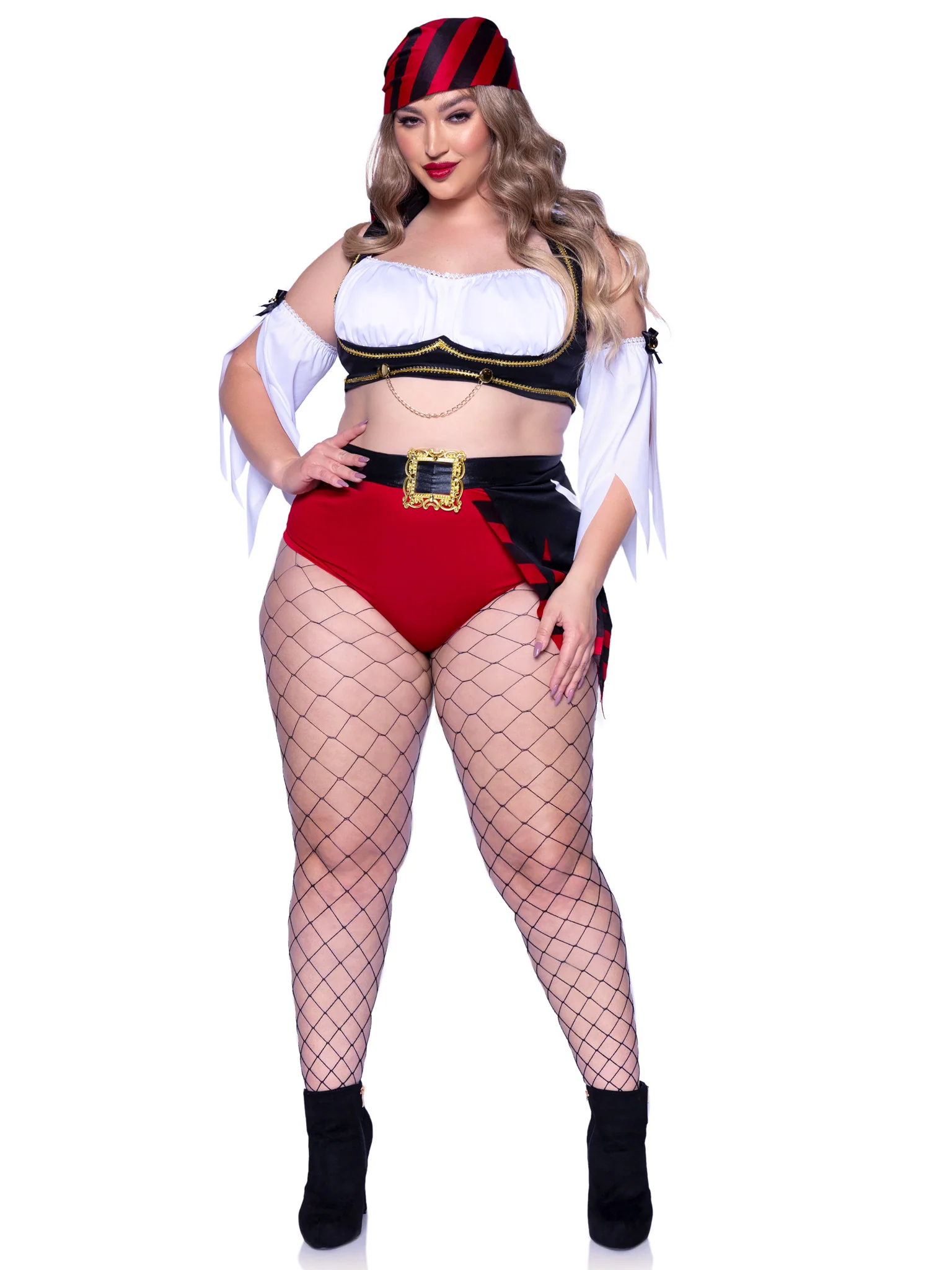 Plus Wicked Wench Pirate Costume - Image 3