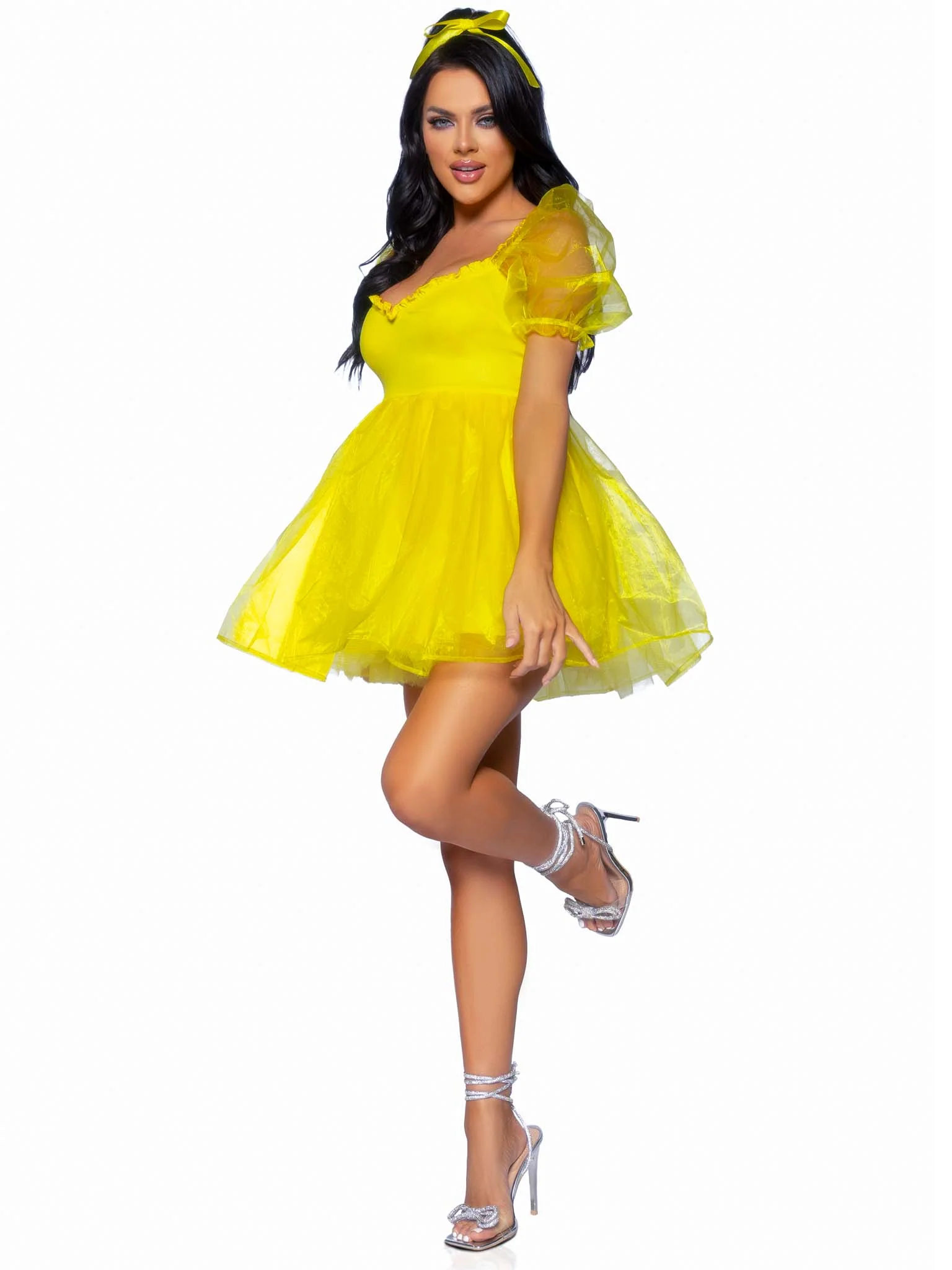 Frosted Organza Babydoll Dress - Image 12