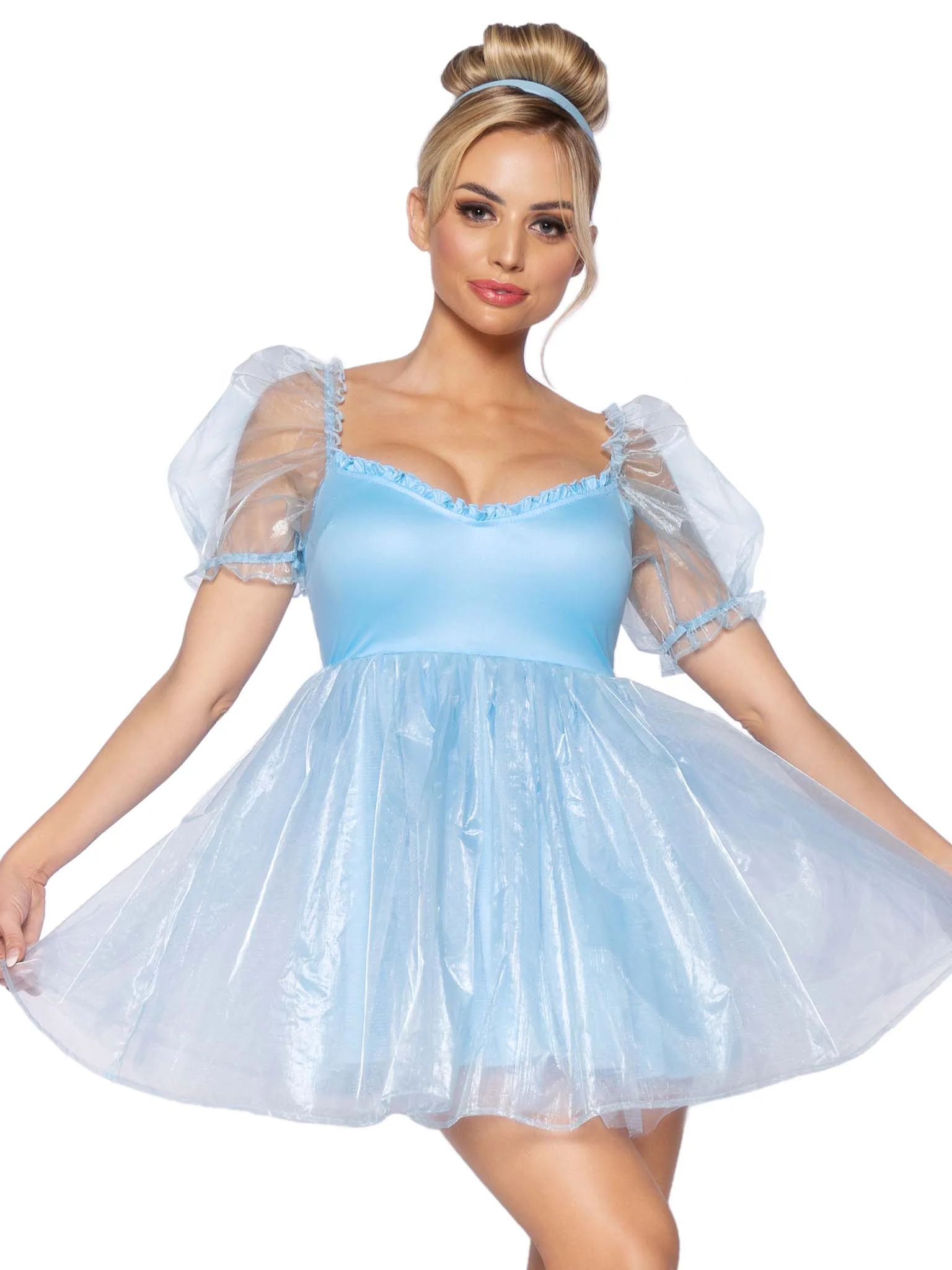 Frosted Organza Babydoll Dress - Image 4