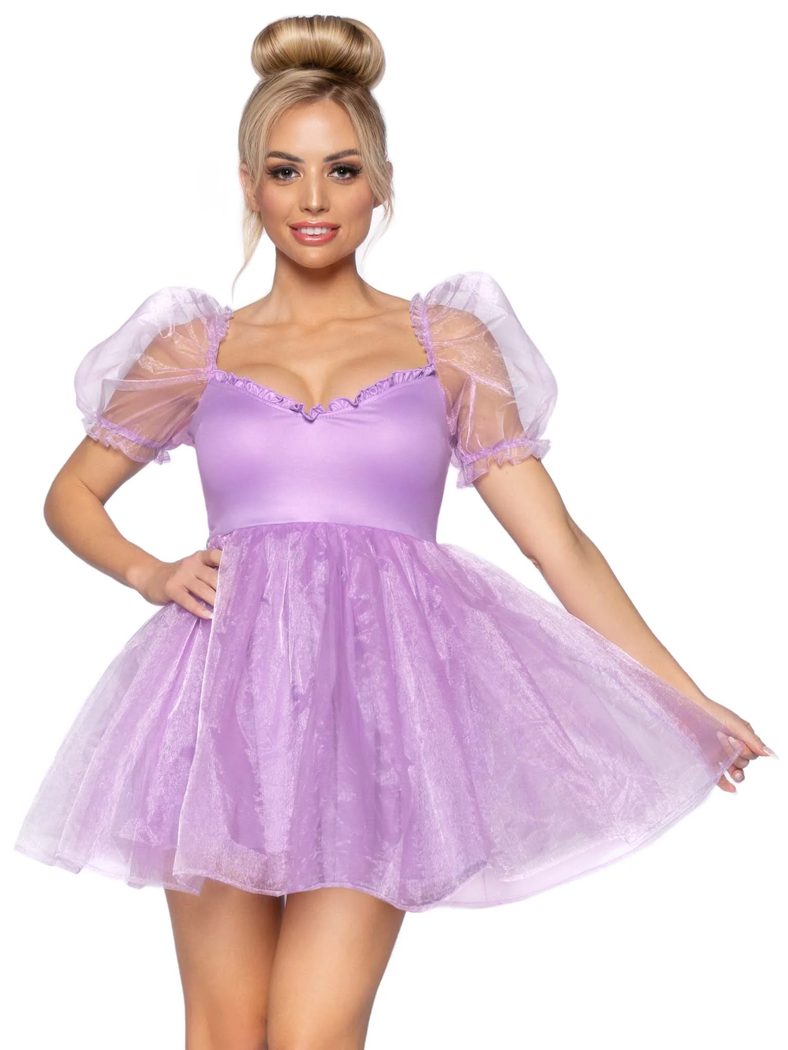 Frosted Organza Babydoll Dress - Image 6