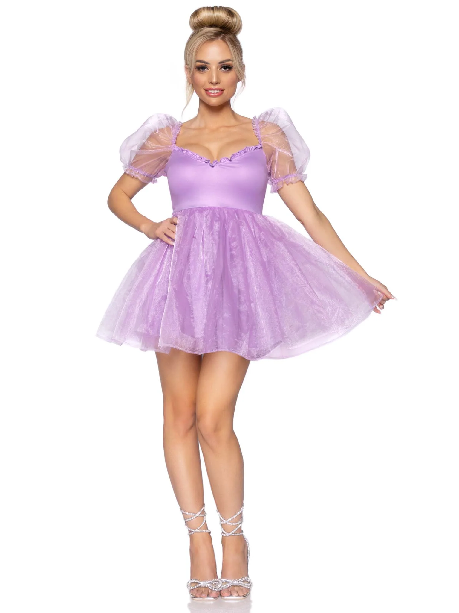 Frosted Organza Babydoll Dress - Image 8