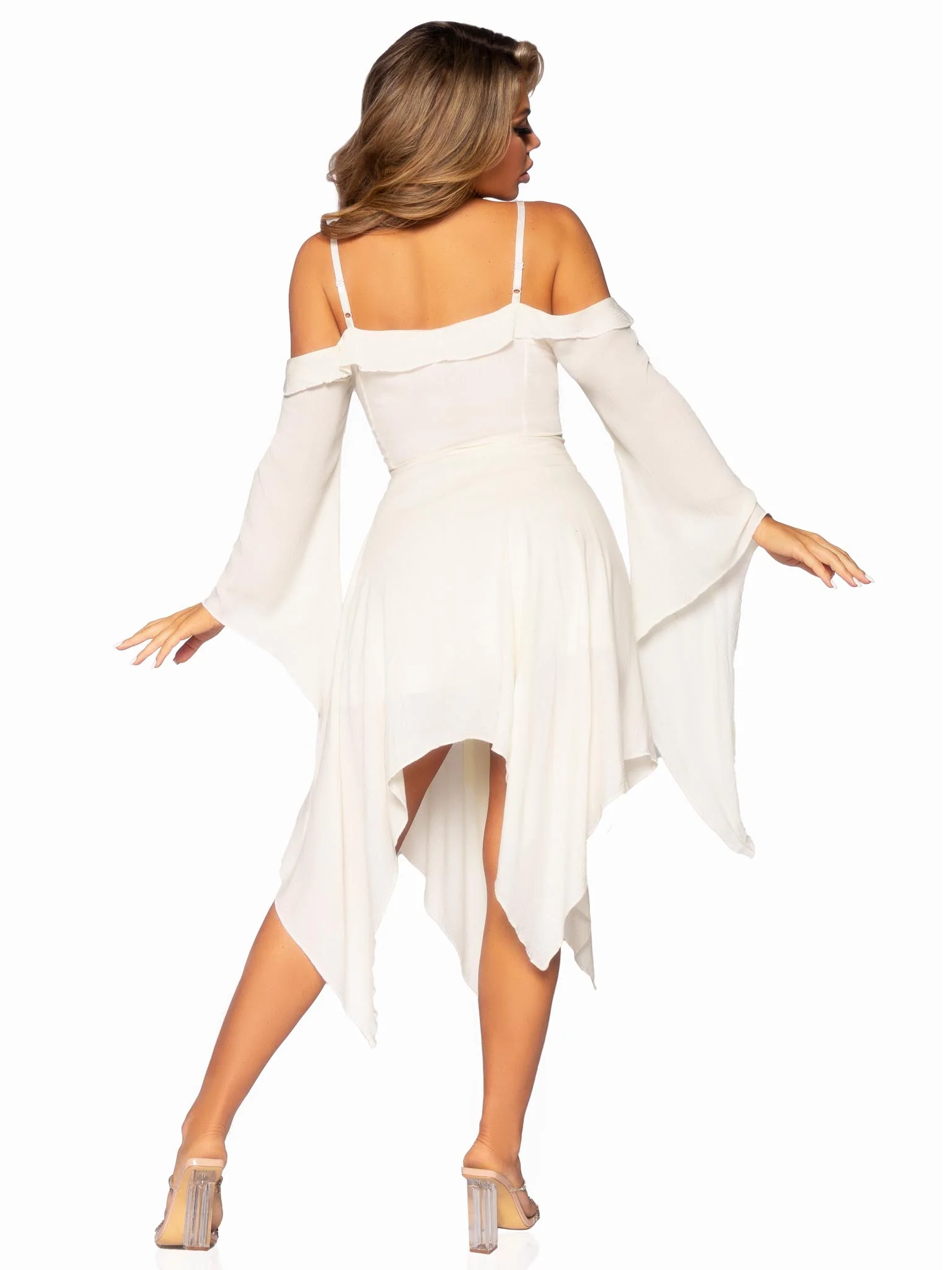 Bell Sleeved Peasant Dress - Image 4