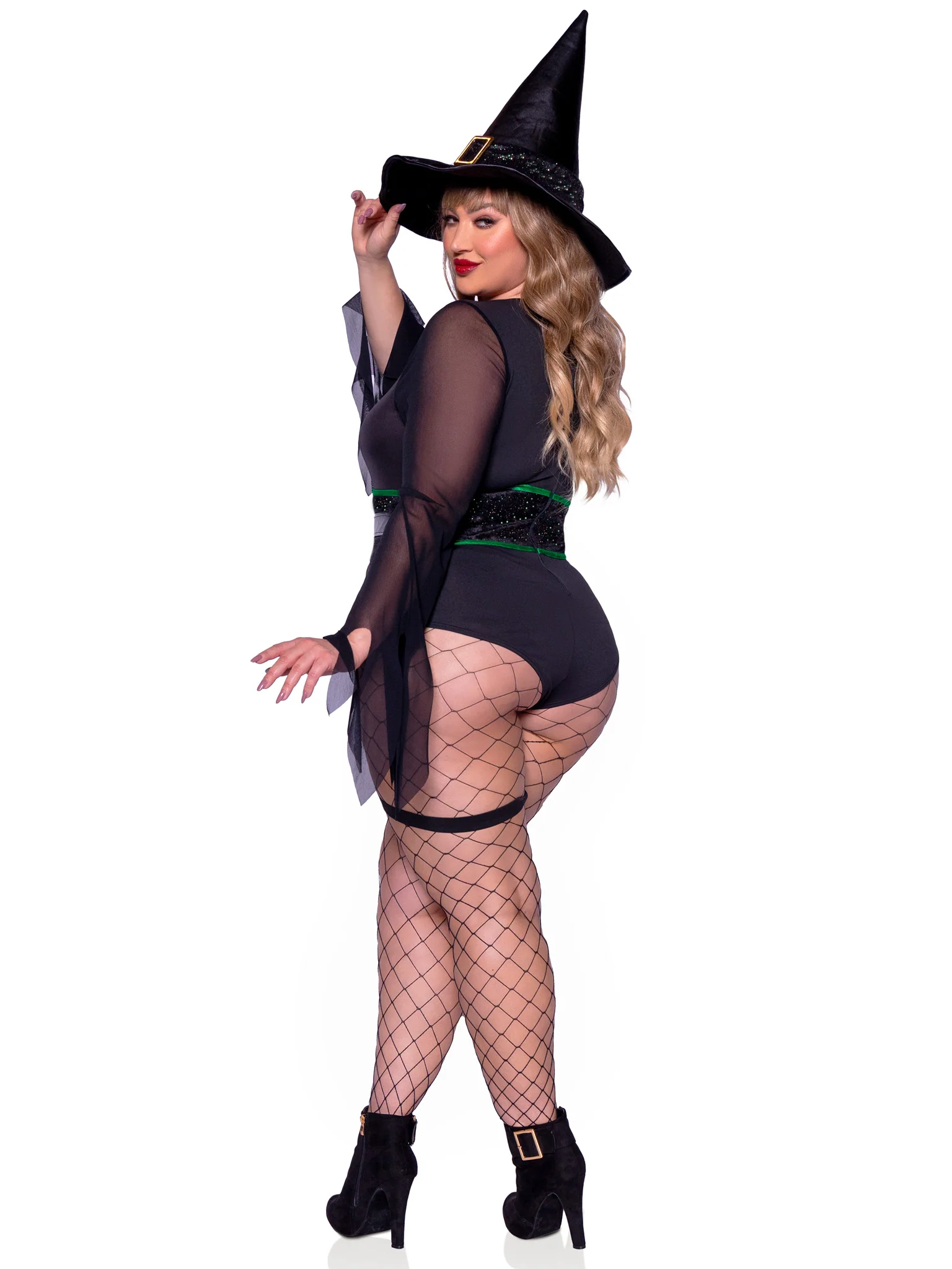 Plus Broomstick Babe Witch Costume - Image 5