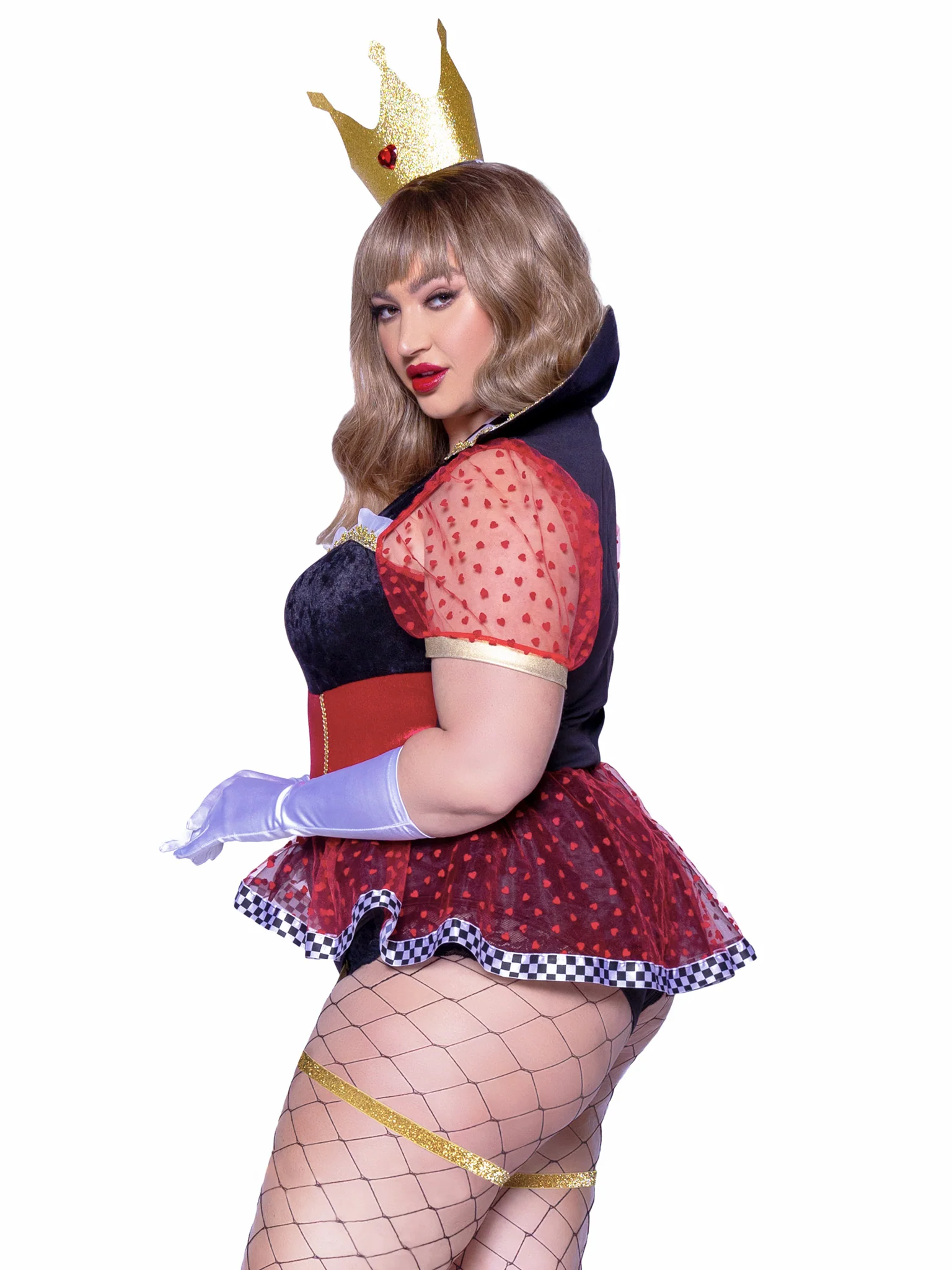 Plus Ravishing Red Queen Costume - Image 3