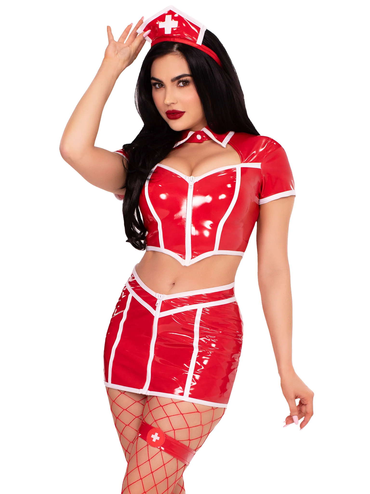 Red Alert Nurse Costume - Image 6