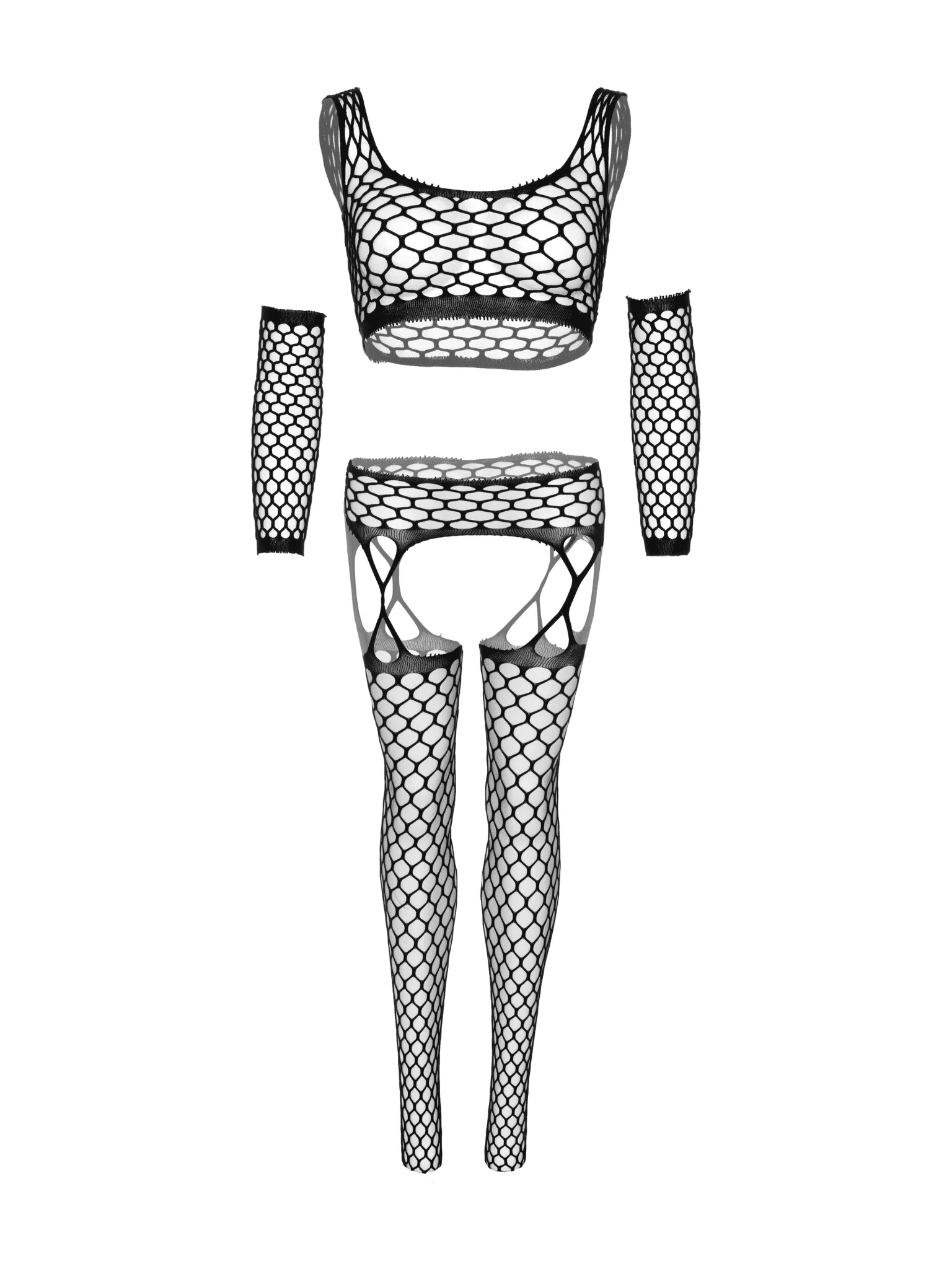 Do It To It Net Cami Garter Set - Image 7