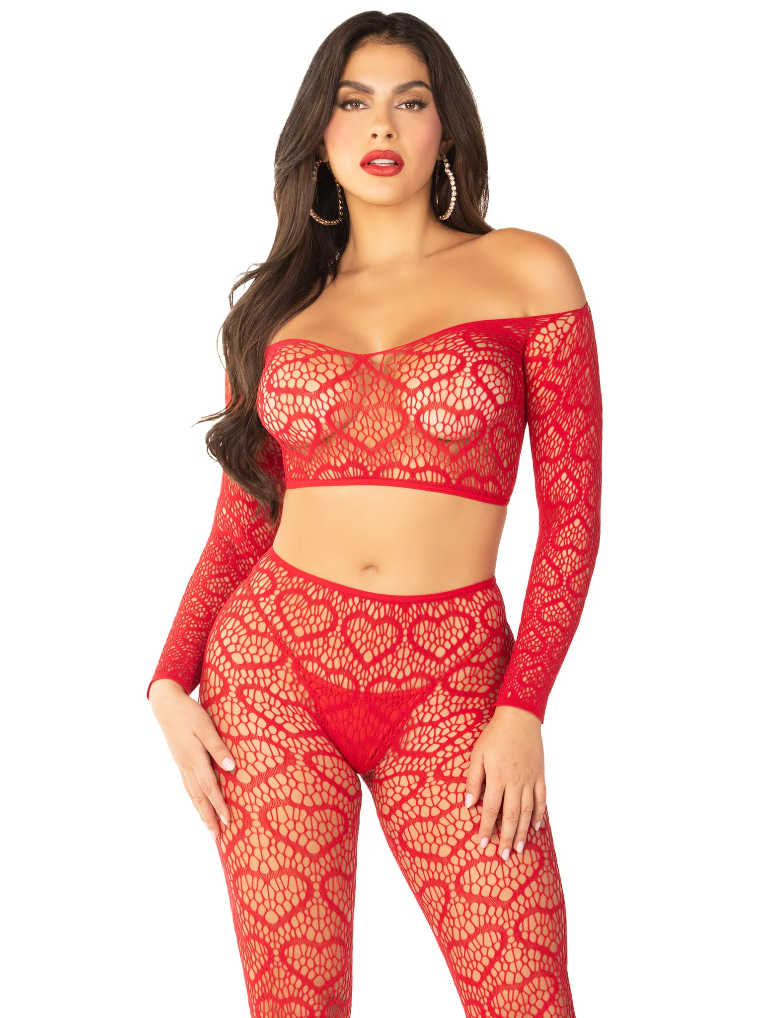 Wild Hearts Crop Top and Footless Tights - Image 7